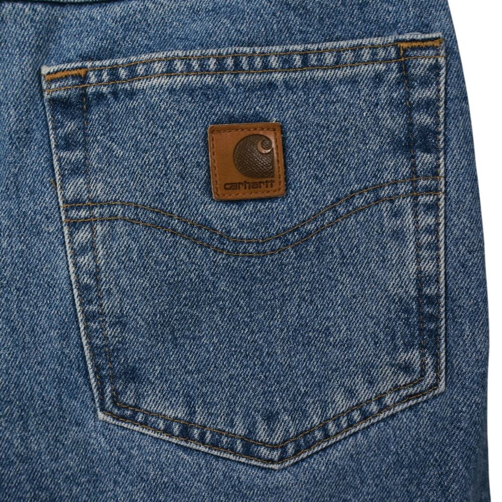 Carhartt B180 STW Jeans Mens 32x30 Traditional Fit Straight Leg Stonewash Denim